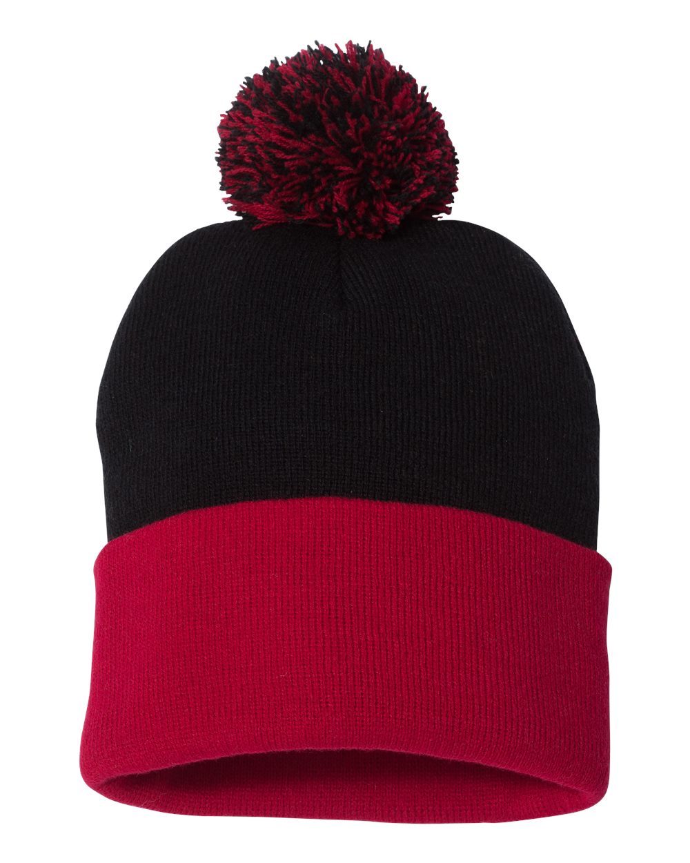 Embroidered Pom Pom Beanie