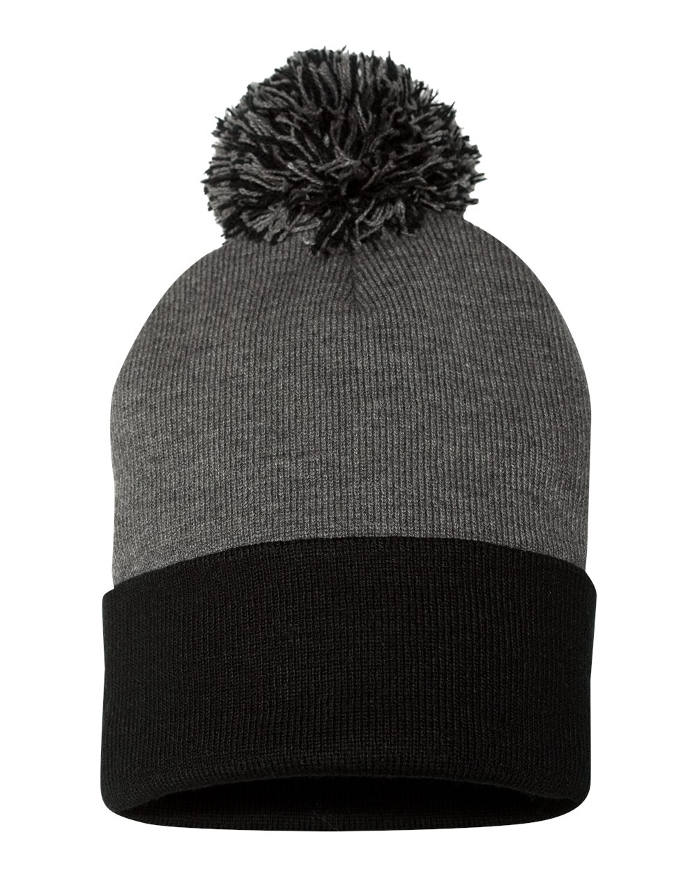 Embroidered Pom Pom Beanie