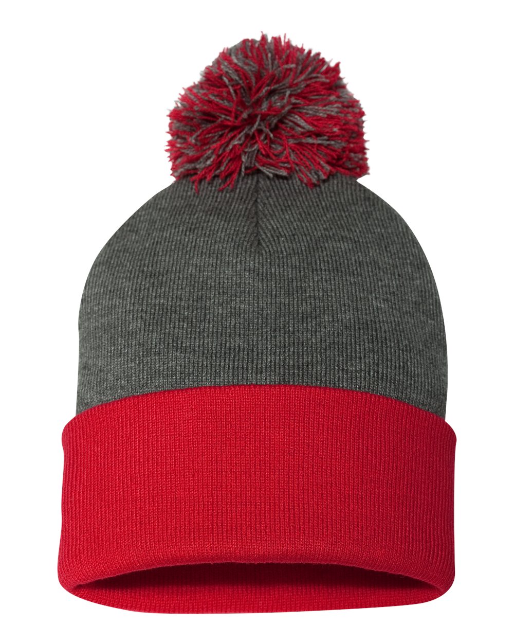 Embroidered Pom Pom Beanie