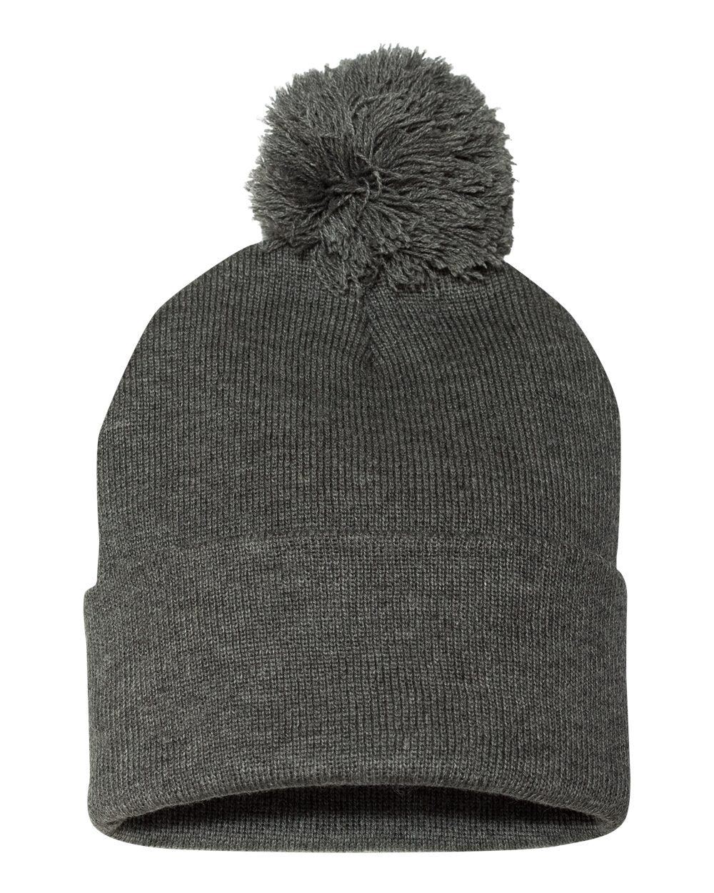 Embroidered Pom Pom Beanie
