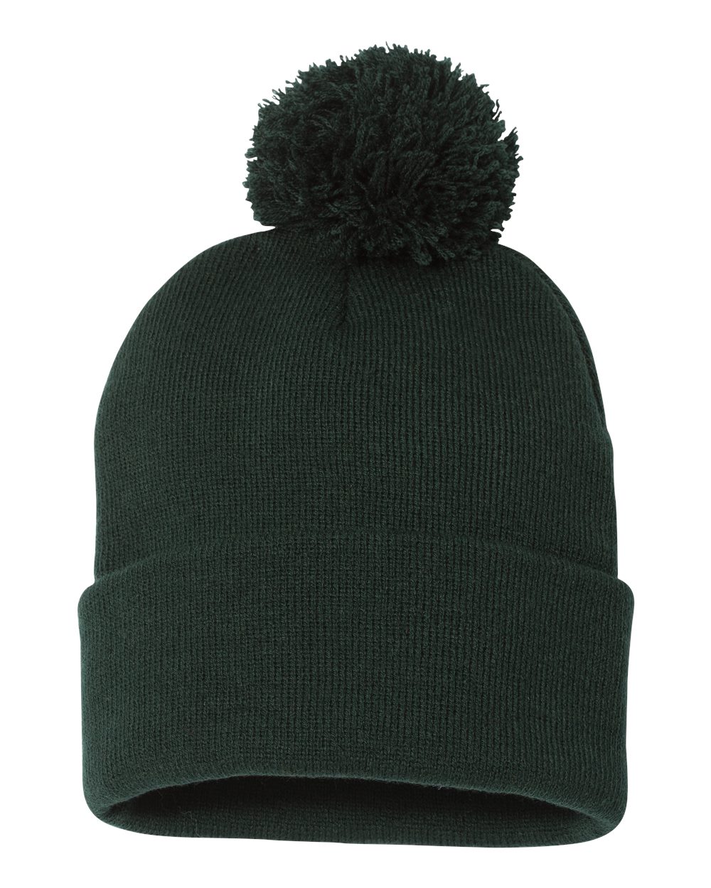 Embroidered Pom Pom Beanie