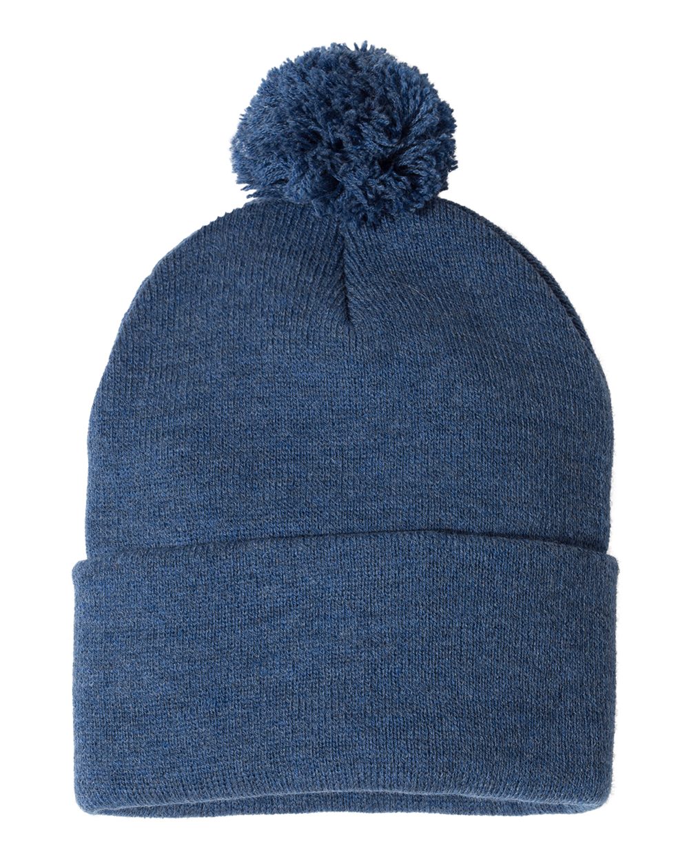 Embroidered Pom Pom Beanie