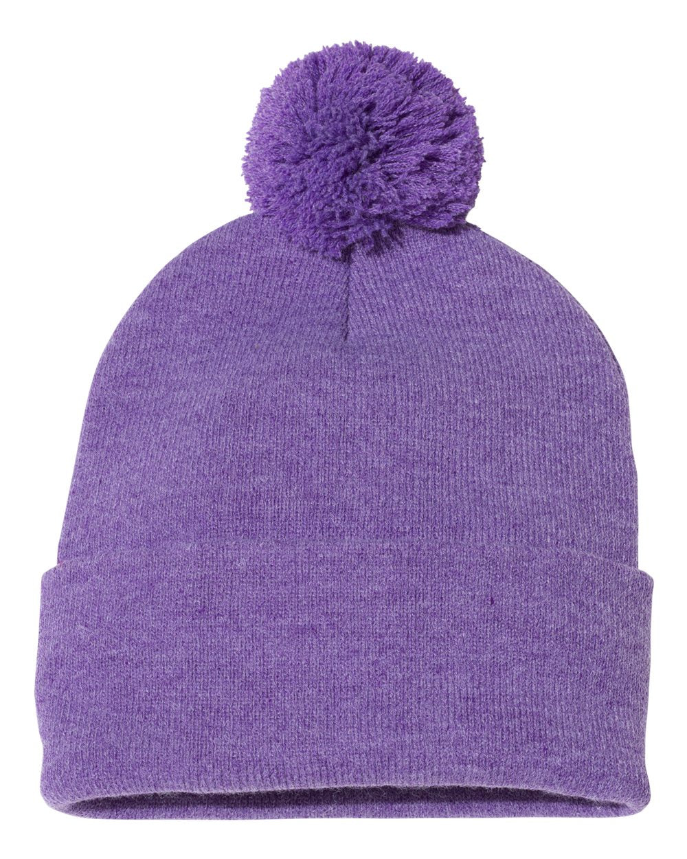 Embroidered Pom Pom Beanie