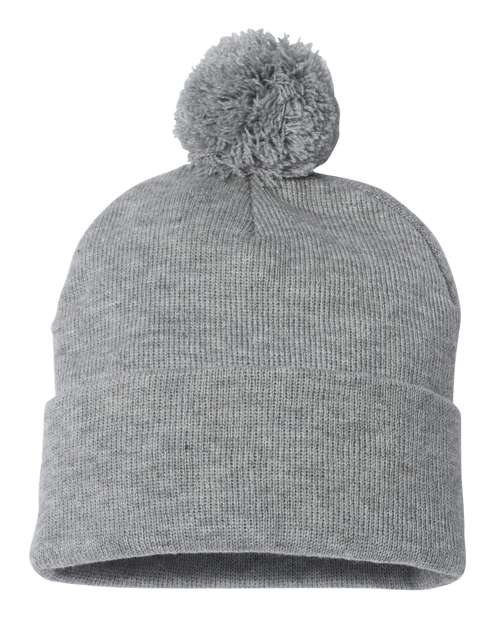 Embroidered Pom Pom Beanie