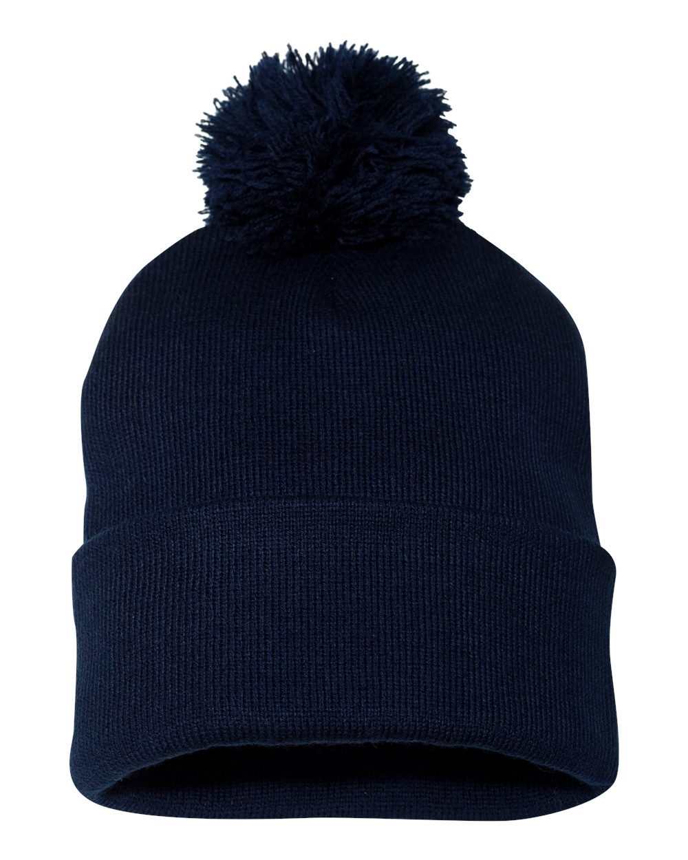 Embroidered Pom Pom Beanie