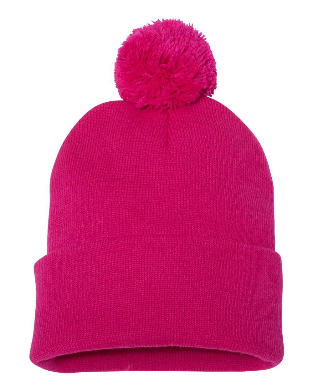 Embroidered Pom Pom Beanie